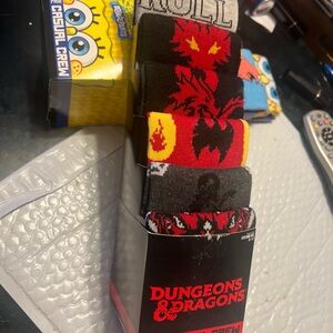 Nickelodeon Cartoons Socks 6 Pair CREW SOCKS Men Size 8-12 hyp new